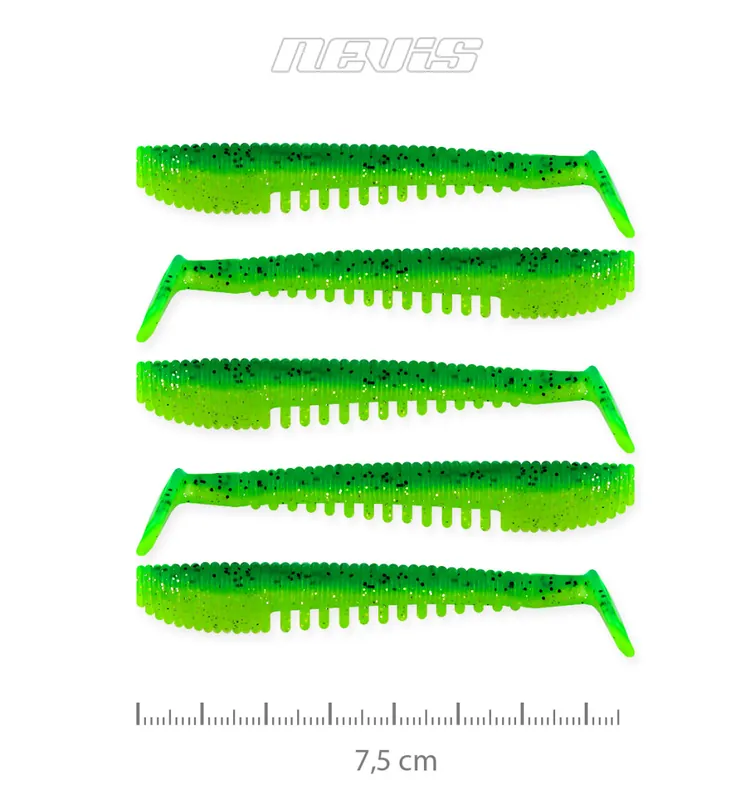 Actieprijs Impulse Shad 7.5cm 5db/cs (Poison Green) AKCIÓ -50% - Horgás