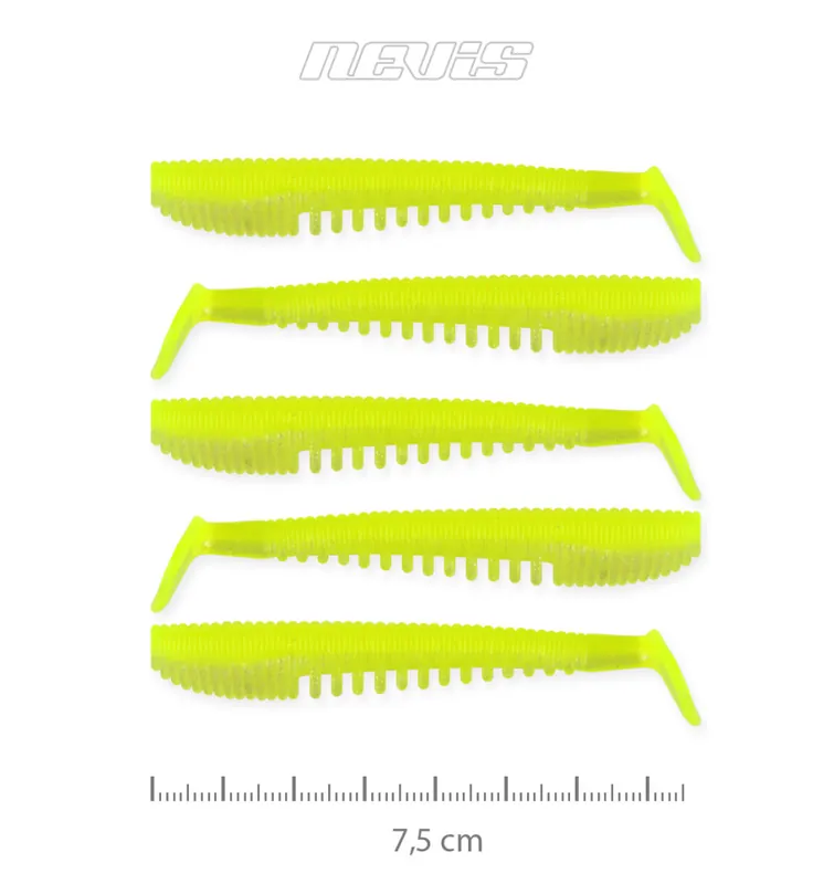Gereduceerde Prijs Impulse Shad 7.5cm 5db/cs (Flash Lemonade) We