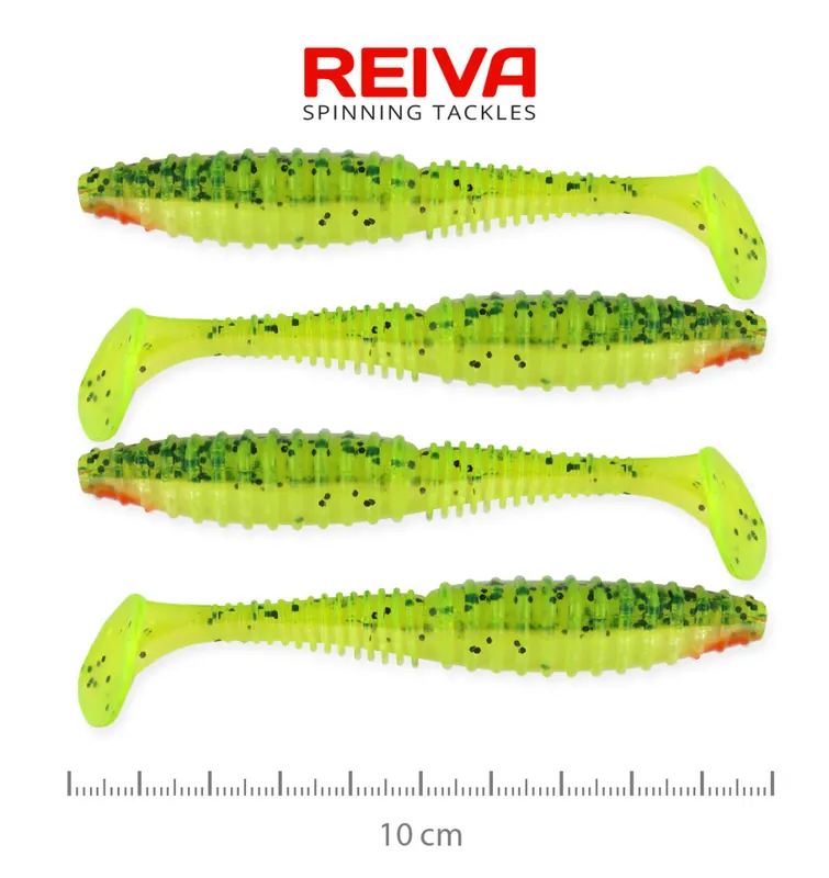 Favoriet Zander Power Shad 10cm 4db/cs (Watermelon) We