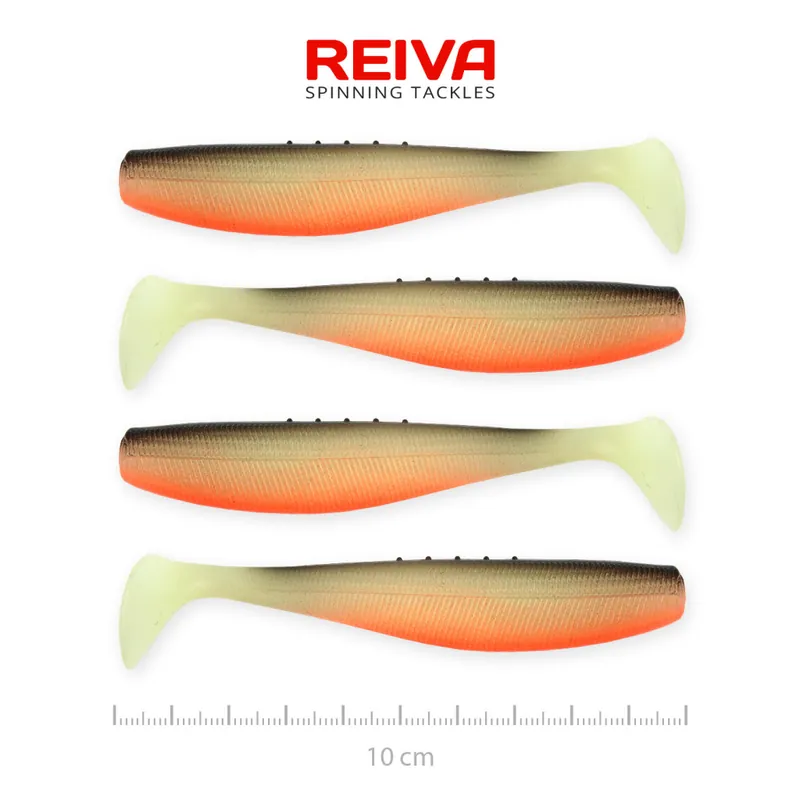 Flat Minnow shad 10cm 4db/cs (UV Roach) Web é Koopje