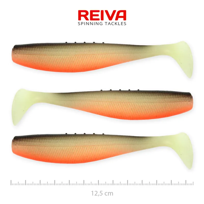 Exclusieve Aanbieding Flat Minnow shad 12,5cm 3db/cs (UV Roach) Web