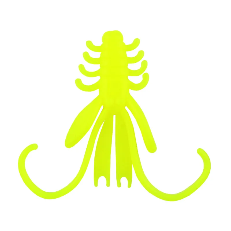 NYMPH 6cm 12db/cs Fluo Zöld Web és Horgászbol Actieprijs