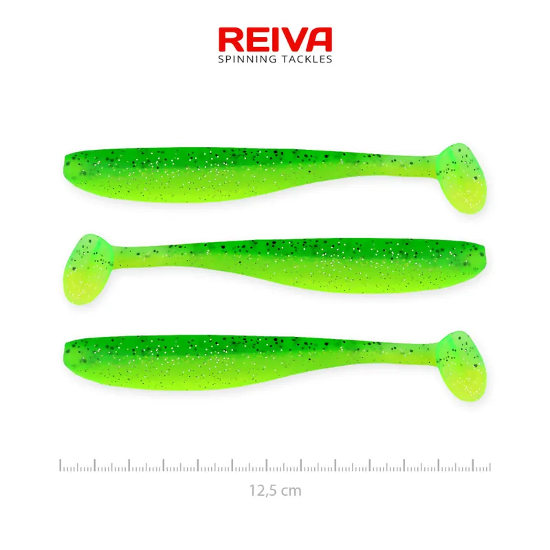 Flash Shad 12.5cm 3db/cs (Poison Green) Web é Beperkt Aanbod