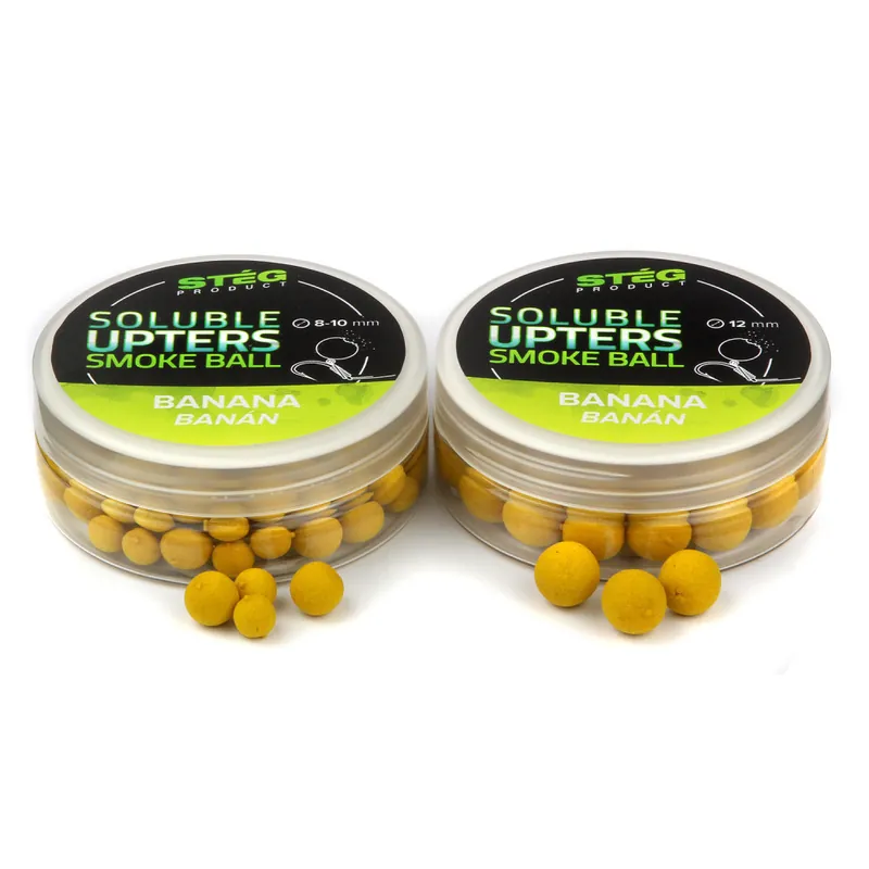Stég Product Soluble Upters Smoke Ball 8-10mm Banana 30g - H Populair