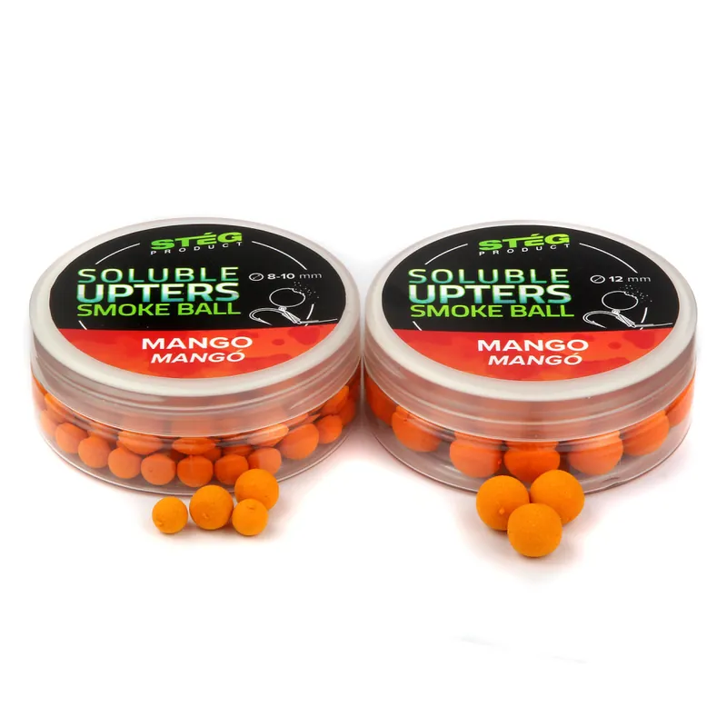 Stég Product Soluble Upters Smoke Ball 8-10mm Mango 30g - Ho Finale Uitverkoop