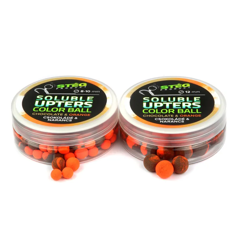 Goedkoop Stég Product Soluble Upters Color Ball 12mm Chocolate & Oran