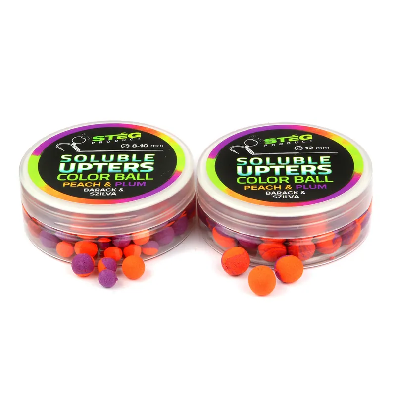 Stég Product Soluble Upters Color Ball 12mm Peach & Plum 30g Gecertificeerd