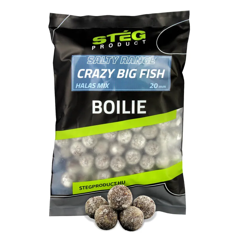 Stég Salty Bojli Range - Crazy Big Fish 20mm 800g - Horgászo Direct Verzonden