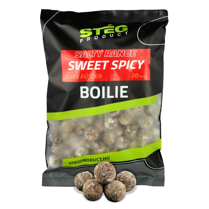 Aanbieding Stég Salty Bojli Range - Sweet Spicy 20mm 800g - Horgászom.h