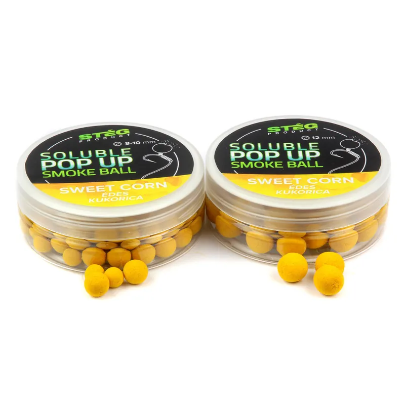 Meest Verkocht Stég Product Soluble Pop Up Smoke Ball 12mm Sweet Corn 25g -