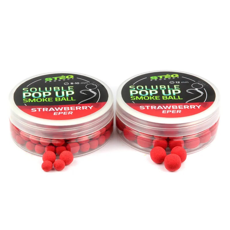Stég Product Soluble Pop Up Smoke Ball 12mm Strawberry 25g - Bestel Nu