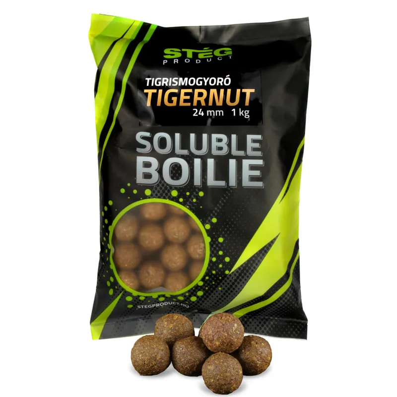 Stég Product Soluble Boilie 24mm Tigernut 1kg Meest Verkocht