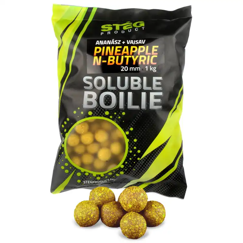 Alleen Vandaag Stég Product Soluble Boilie 24mm PINEAPPLE-N-BUTYRIC 1KG - H