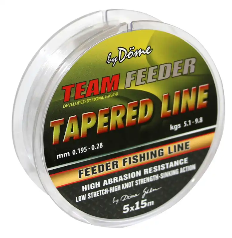 Flitsaanbieding By Döme TF Tapered Leader 15m x5 0.195-0.28 W