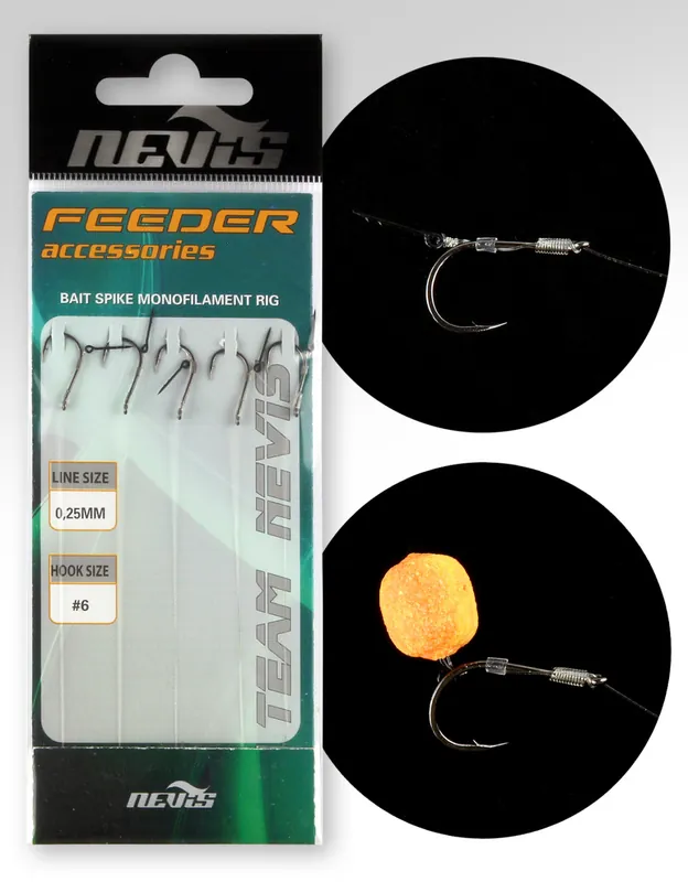 Feeder monofil előke 8, tüskével 5db/cs AKCIÓ -30% - Horgász Veilige Betaling