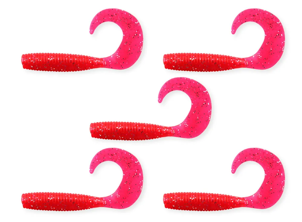 Uitverkoop Twister 7,5cm 5db/cs piros flitter AKCIÓ -50%