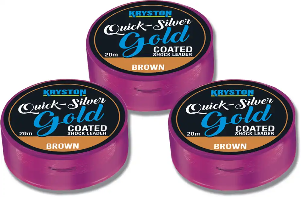Quicksilver Gold Shock Leader 35lbs 20m Brown AKCIÓ -30% - H Aanbieding