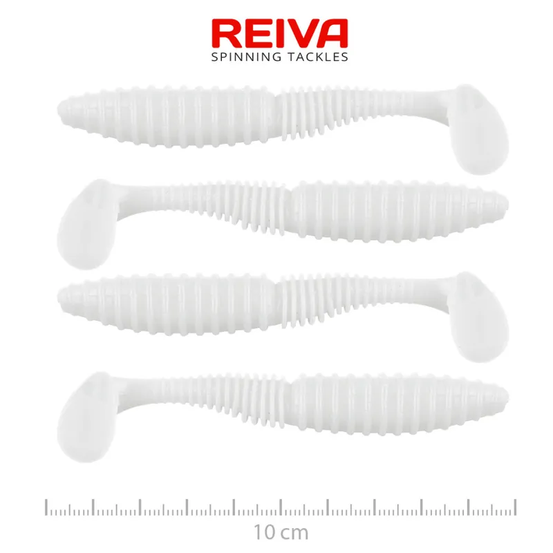 Shop Nu Zander Power Shad 10cm 4db/cs (Classic White)