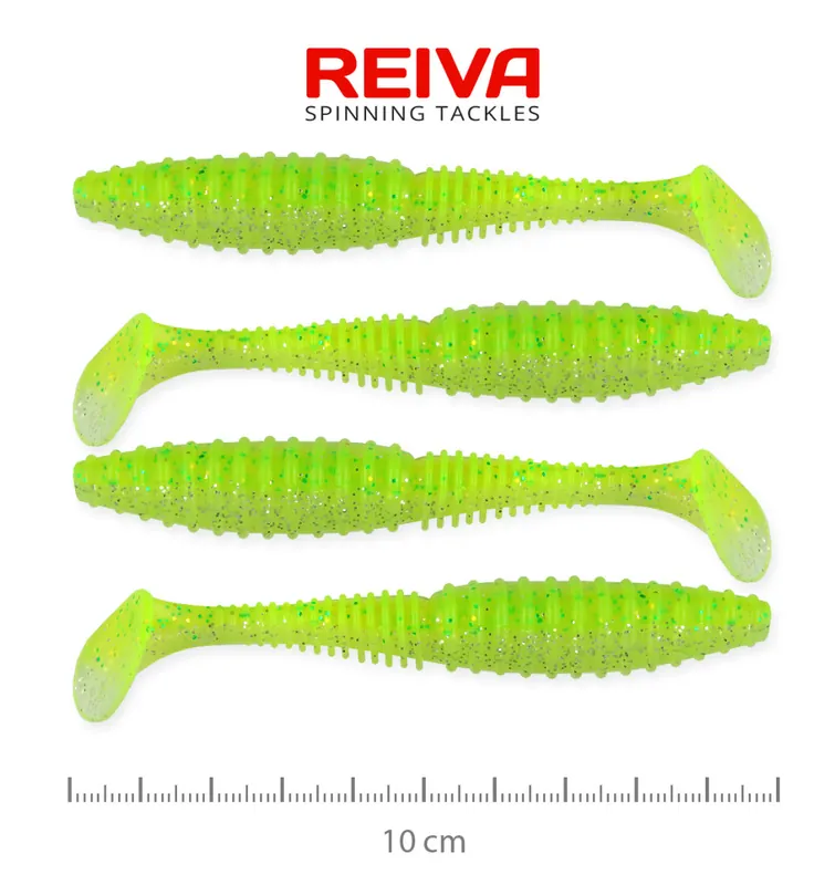 Must-Have Zander Power Shad 10cm 4db/cs (Flash Chartreuse) - Horgászom