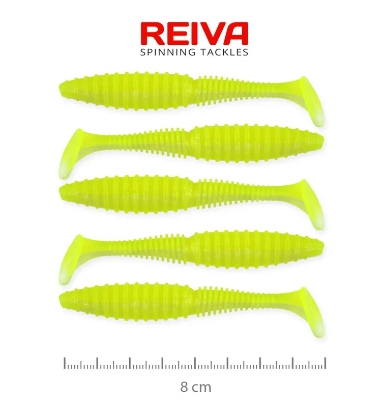 Zander Power Shad 8cm 5db/cs (Flash Lemonade) Seizoensaanbieding