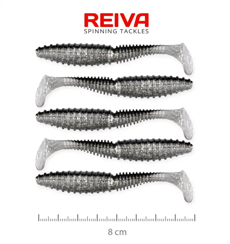 Zander Power Shad 8cm 5db/cs (Flash Bleak) We Meest Verkocht