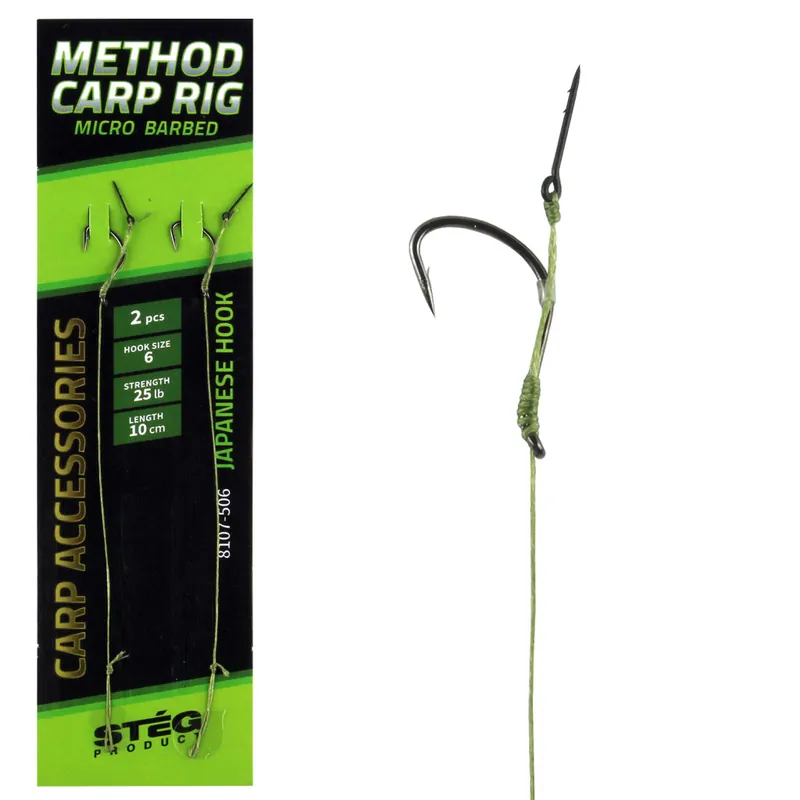Fabrieksprijs Method Carp előke tüskével 10cm 6-os 2db/cs W