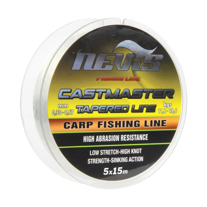 Castmaster Tapered Line 5x15m 0.26-0.57mm Web Gereduceerde Prijs
