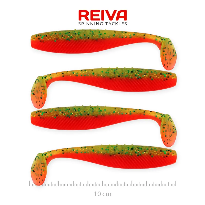 Flat Minnow shad 10cm 4db/cs (Crazy Tomato) W Hete Deal