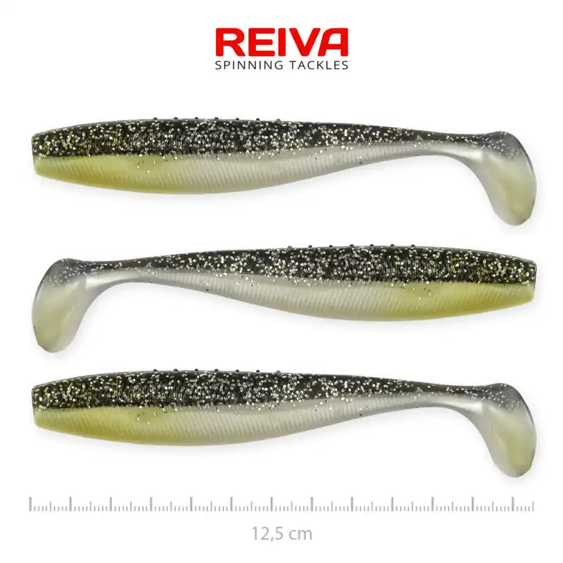 Nieuw Flat Minnow shad 12,5cm 3db/cs (Moonshine Bleak) - Horgászom