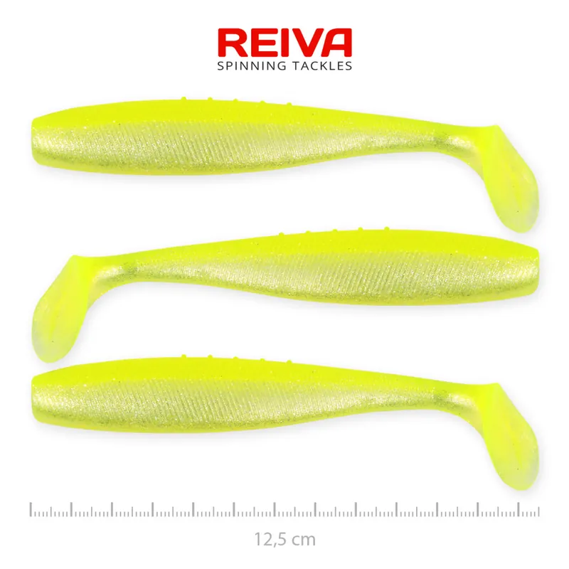 Flat Minnow shad 12,5cm 3db/cs (Flash Lemonade) - Horgászom. Speciale Aanbieding