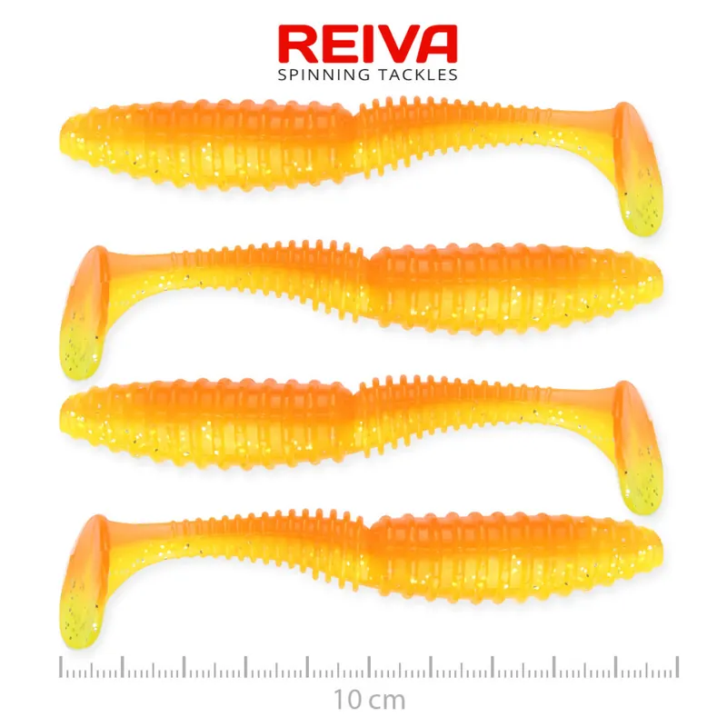 Zander Power Shad 10cm 4db/cs (Shiny Orange) Betaalbaar