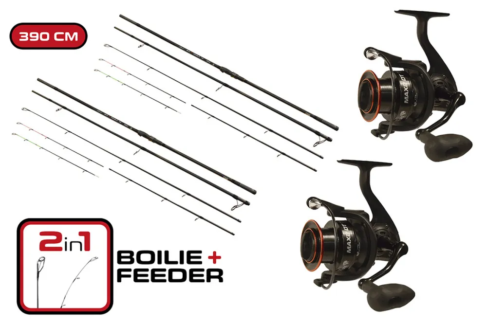 Direct Beschikbaar CARP EXPERT MAX2 BOT DOUBLE TIP 390 MAX2 DT 6000 ORSÓVAL DUO