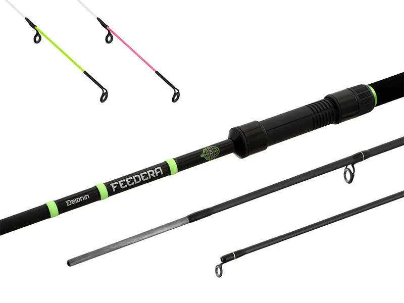 Lage Prijs Delphin FEEDERA + 2 spicc 360cm/100g/3 rész W