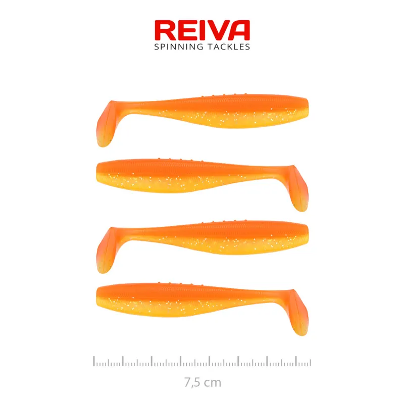 Flat Minnow shad 7,5cm 4db/cs (Shiny Orange) Lage Kosten