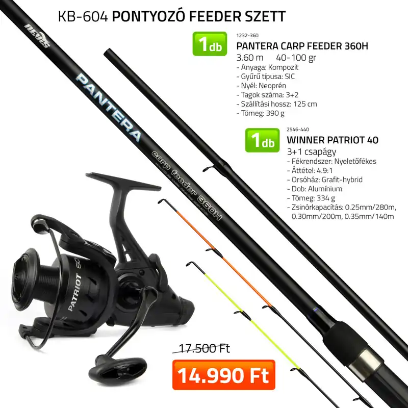 Pontyozó feeder szett 1232-360+2546-440 Web é Koop Vandaag