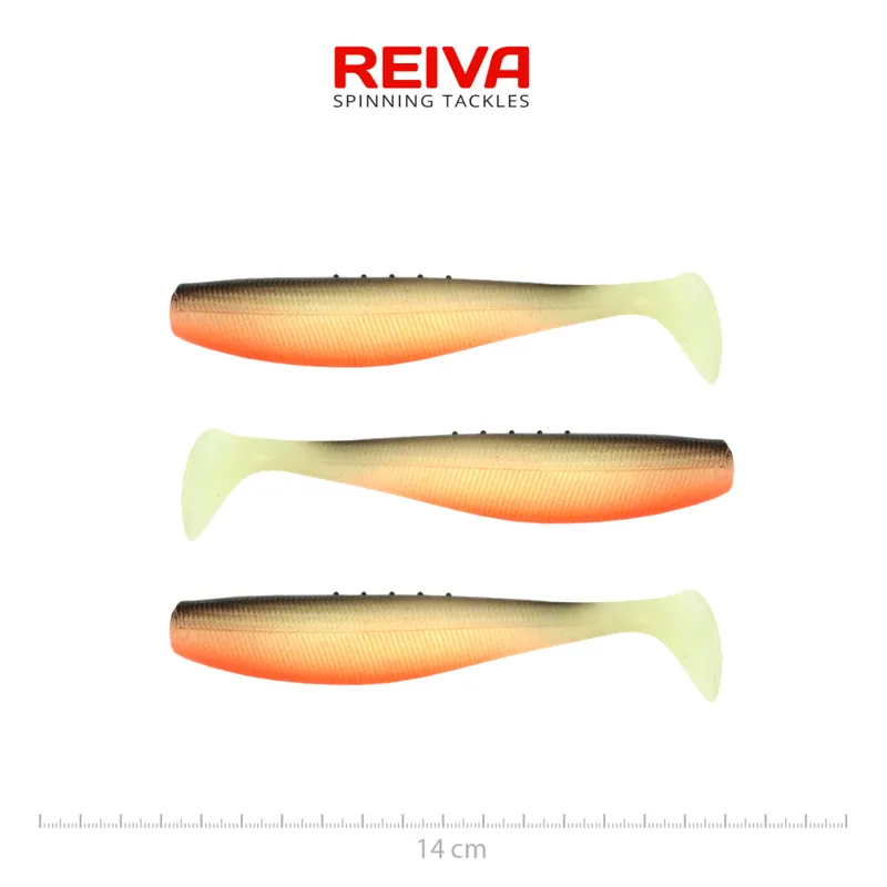 Flat Minnow shad 14cm 3db/cs (UV Roach) Web é Nieuw