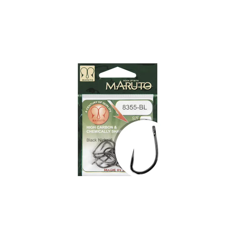 Veilige Betaling MARUTO HOROG 8355BL CARP HOOKS FORGED STRAIGHT EYE BARBLESS