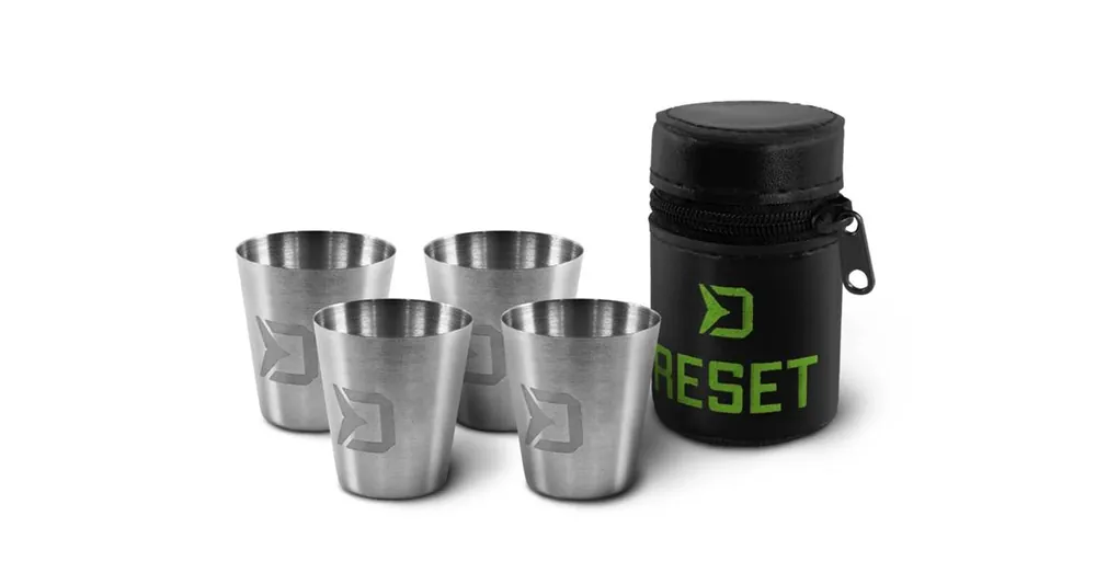Gratis Retour Delphin Reset 4x30ml rozsdamentes acél pohár készlet