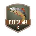 Delphin Catch Me pisztráng 9x8cm öntapadó matrica Aanbieding