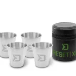 Delphin RESET XL 4v1 Rozsdamentes acél pálinkáspohár készlet Koopje