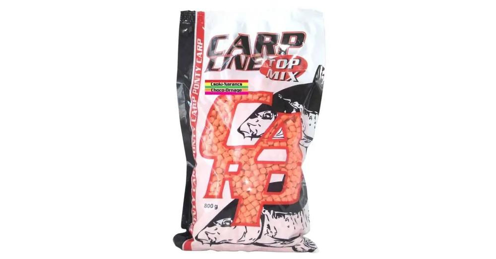 Top Mix Carp line Fluoro etető pellet 800g Csoki-narancs Actieprijs