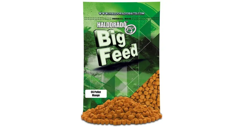 Goedkoop Haldorádó Big Feed - C6 Pellet - Mangó 700g 6 mm