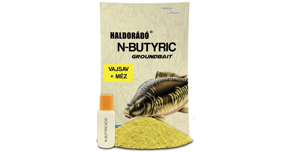 Snelle Levering Haldorádó N-Butyric Groundbait - Vajsav + Méz 800g