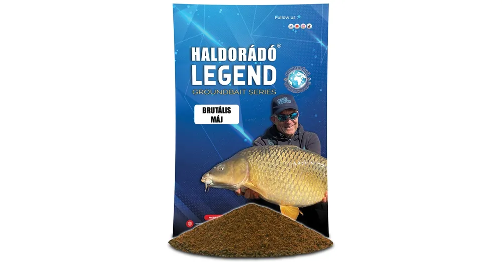 Finale Uitverkoop Haldorádó LEGEND Groundbait - Brutális Máj 800g