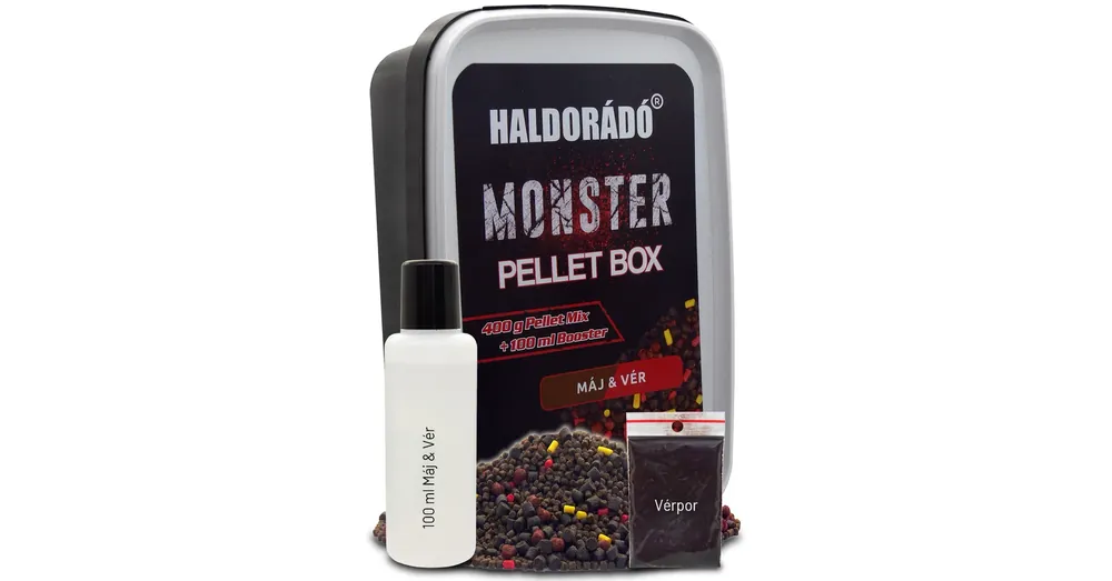 Lage Kosten Haldorádó MONSTER Pellet Box - Máj & Vér 400g