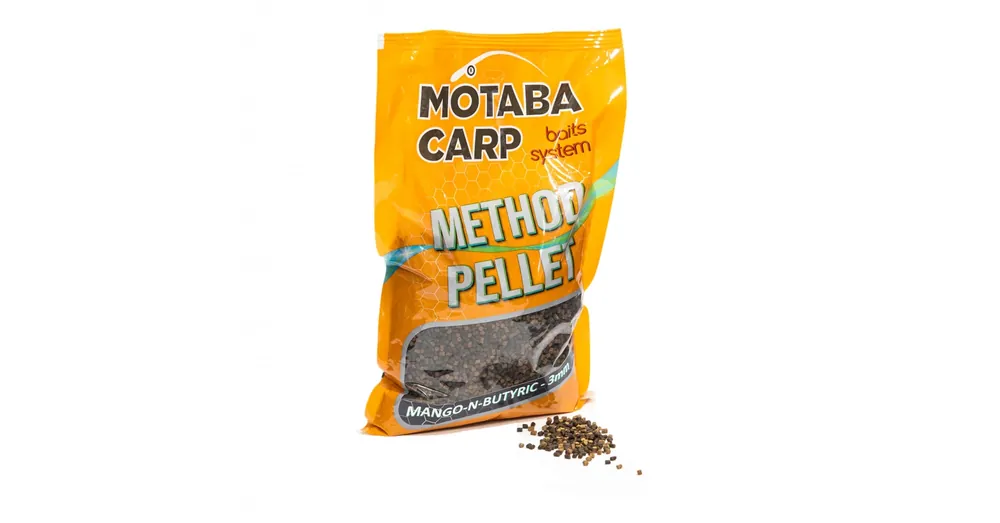 Motaba Carp Method Pellet Mangó-vajsav 3mm 800g Tijdelijk Beschikbaar