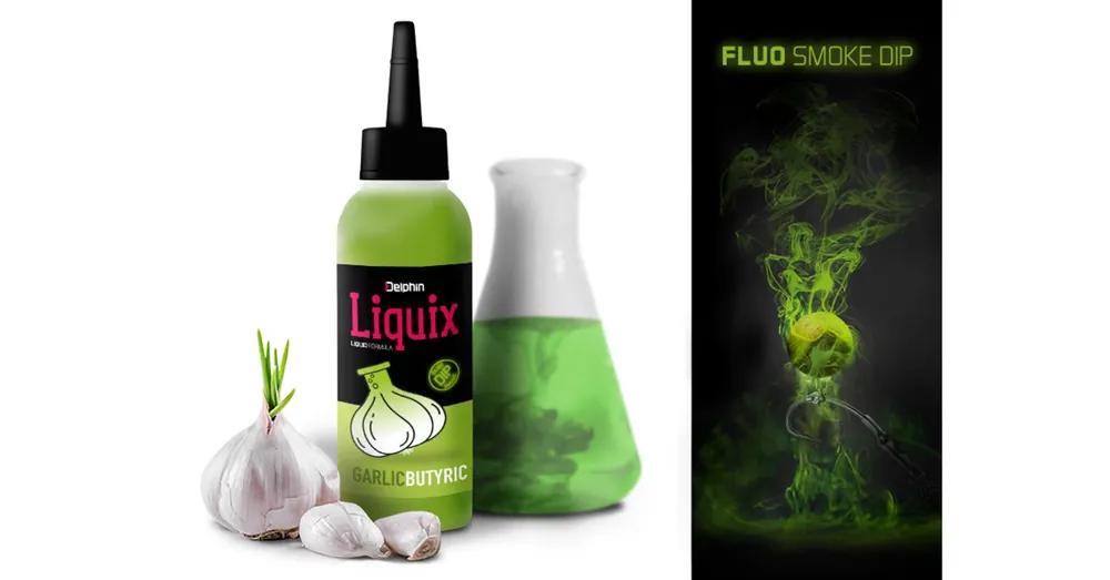 Delphin D SNAX LiquiX 100ml Fokhagyma-Vajsav fluo dip Direct Beschikbaar