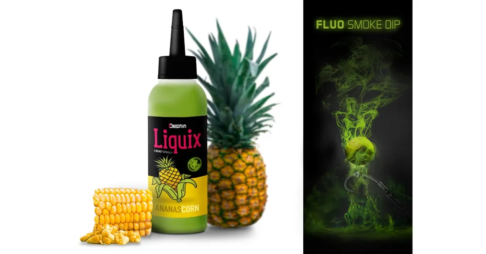 Koopje Delphin D SNAX LiquiX 100ml Kukorica-Ananász fluo dip