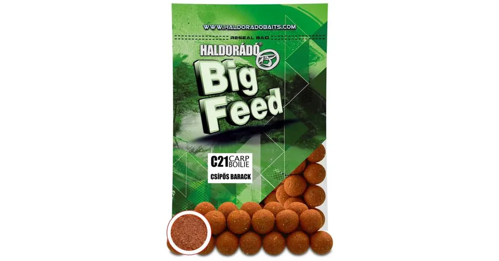 Laatste Kans Haldorádó Big Feed - C21 Boilie - Csípős Barack 700g