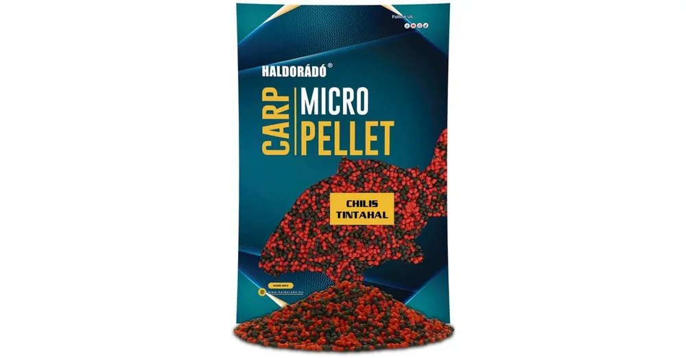 Haldorádó Carp Micro Pellet - Chilis Tintahal 600g Alleen Vandaag